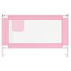 vidaXL Barrière de sécurité de lit d'enfant Rose 120x25 cm Tissu