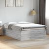 vidaXL Cadre de lit sans matelas sonoma gris 140x190 cm
