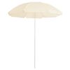 vidaXL Parasol de jardin avec m&acirc;t en acier sable 180 cm