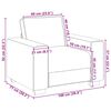 vidaXL Fauteuil Gris clair 60 cm Velours