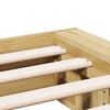 vidaXL Cadre de lit sans matelas 135x190 cm bois massif de ch&ecirc;ne