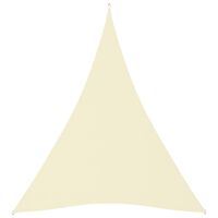 vidaXL Voile de parasol tissu oxford triangulaire 3x4x4 m crème