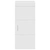 vidaXL Armoire murale de salle de bain avec porte TULUM Blanc brillant