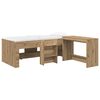 vidaXL Lit haut pour enfants avec bureau 2 pc Ch&ecirc;ne artisanal