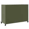 vidaXL Buffet vert olive 100,5x39x72 cm acier