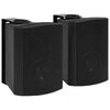 vidaXL Haut-parleurs st&eacute;r&eacute;o muraux 2 pcs noir int&eacute;rieur ext&eacute;rieur 100W