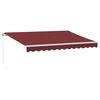 vidaXL Auvent manuel r&eacute;tractable bordeaux 350x250 cm