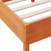 vidaXL Cadre de lit sans matelas cire marron 75x190 cm bois pin massif