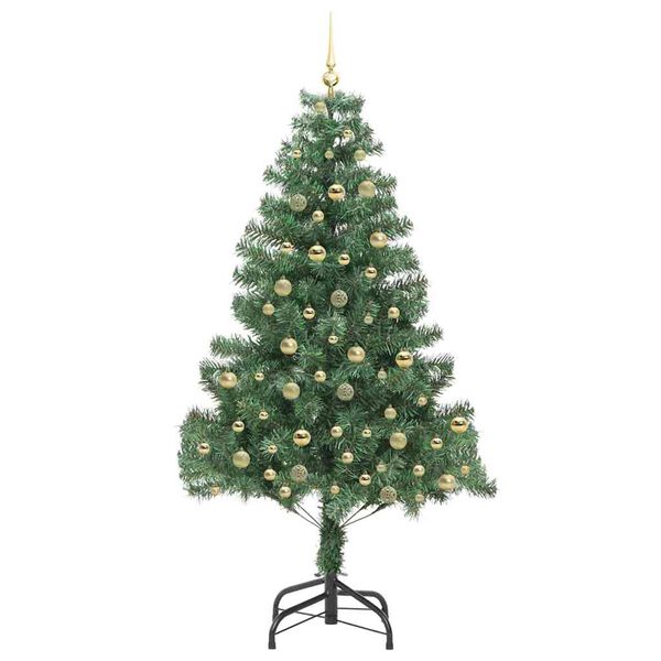 vidaXL Sapin de No&euml;l avec 300 LED avec support Vert 210 cm PVC