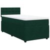 vidaXL Sommier &agrave; lattes de lit avec matelas Vert fonc&eacute; 90x200 cm