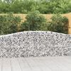 vidaXL Paniers à gabions arqués 9 pcs 400x50x80/100 cm Fer galvanisé