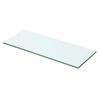 vidaXL Panneaux d'&eacute;tag&egrave;re 2 pcs Verre Transparent 50 x 15 cm