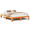 vidaXL Cadre de lit sans matelas cire marron 140x200cm bois pin massif