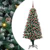 vidaXL Sapin de No&euml;l artificiel Vert 180 cm PVC et acier et plastique