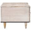 vidaXL Table basse Blanc 100 x 54 x 40 cm Bois de mangue massif