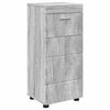 vidaXL Ensemble de mobilier de salle de bain TULUM Gris Sonoma