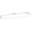 vidaXL Dessus de table 120x60x3,8 cm ovale bois massif de manguier