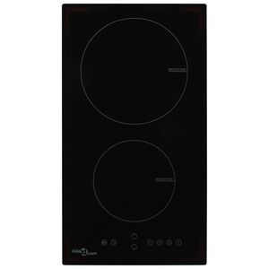 vidaXL Plaque de cuisson &agrave; induction 2 br&ucirc;leurs Contr&ocirc;le tactile 3500W