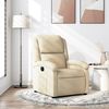 vidaXL Fauteuil inclinable cr&egrave;me tissu