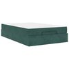 vidaXL Cadre de lit avec matelas 2 pi&egrave;ces Vert Velours