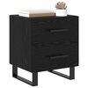 vidaXL Cabinet de chevet avec tiroir Ch&ecirc;ne noir 40 x 35 x 47,5 cm