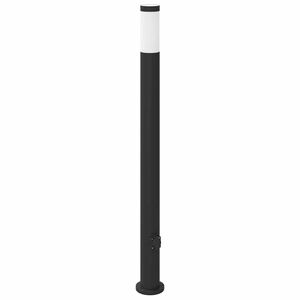 vidaXL Borne lumineuse avec sortie 110 cm en acier inoxydable IP44