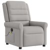 vidaXL Fauteuil de massage inclinable &eacute;lectrique gris nuage tissu