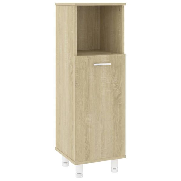 vidaXL Armoire de salle de bain Ch&ecirc;ne sonoma Bois d'ing&eacute;nierie