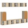 vidaXL Ensemble meuble TV 5 pcs Ch&ecirc;ne Sonoma Bois d'ing&eacute;nierie
