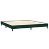 vidaXL Sommier &agrave; lattes de lit et matelas et LED vert fonc&eacute; 200x210cm velours