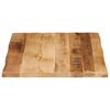 vidaXL Dessus de table bord vivant 90x60x2,5 cm bois de manguier brut