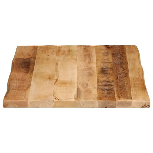 vidaXL Dessus de table bord vivant 90x60x2,5 cm bois de manguier brut