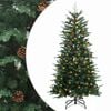 vidaXL Artificial Hinged Christmas Tree 180 cm 300 LED Blanc chaud