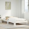 vidaXL Cadre de lit sans matelas blanc 90x200 cm bois de pin massif