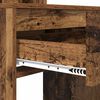 vidaXL Tables de maquillage pour chambre avec tiroir Bois Ancien