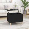 vidaXL Table basse Noir 60x44,5x45 cm Bois d'ing&eacute;nierie