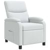 vidaXL Fauteuil inclinable Blanc Tissu
