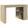 vidaXL Bureau ch&ecirc;ne sonoma 123,5x73,5x75 cm bois d'ing&eacute;nierie
