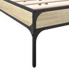 vidaXL Cadre de lit sans matelas ch&ecirc;ne sonoma 120x200 cm