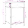 vidaXL Table de chevet ch&ecirc;ne sonoma 40x42x60 cm bois d'ing&eacute;nierie