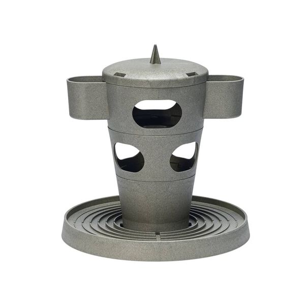 Beeztees Tour &agrave; nourriture pour poulets 30x30x32,5 cm Gris