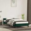 vidaXL Cadre de lit sans matelas vert fonc&eacute; 80x200 cm velours
