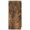 vidaXL Buffet avec tiroirs chêne fumé 37,5x35x99 cm bois d'ingénierie