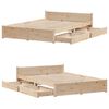 vidaXL Cadre de lit sans matelas 135x190 cm bois de pin massif