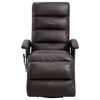 vidaXL Fauteuil de massage TV inclinable marron similicuir