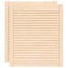 vidaXL Portes d'armoire &agrave; persiennes 2pcs 69x59,4cm bois de pin massif