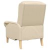 vidaXL fauteuil Crème 76 x 94 x 102 cm tissu