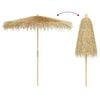 vidaXL Parasol en bambou avec toit en feuille de bananier 270 cm