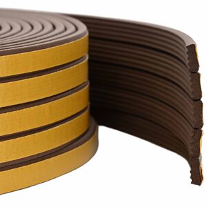 vidaXL joint de fen&ecirc;tre autocollant Marron 8 x 3 mm 12 m Mousse EPDM
