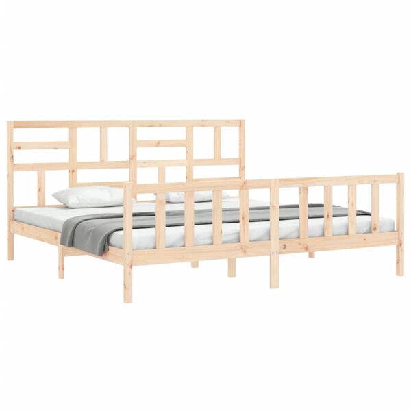 vidaXL Cadre de lit sans matelas bois massif de pin